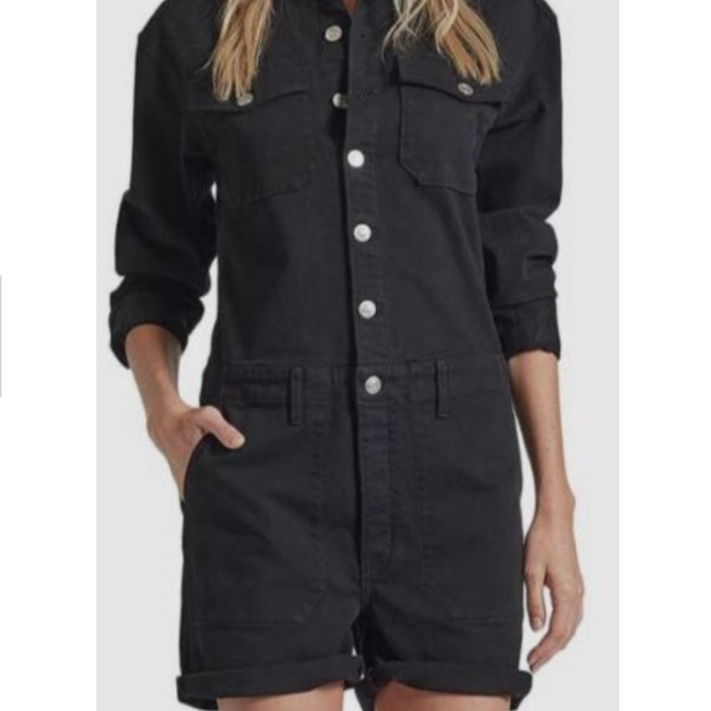 Current/Elliott Black Denim Romper - NWT